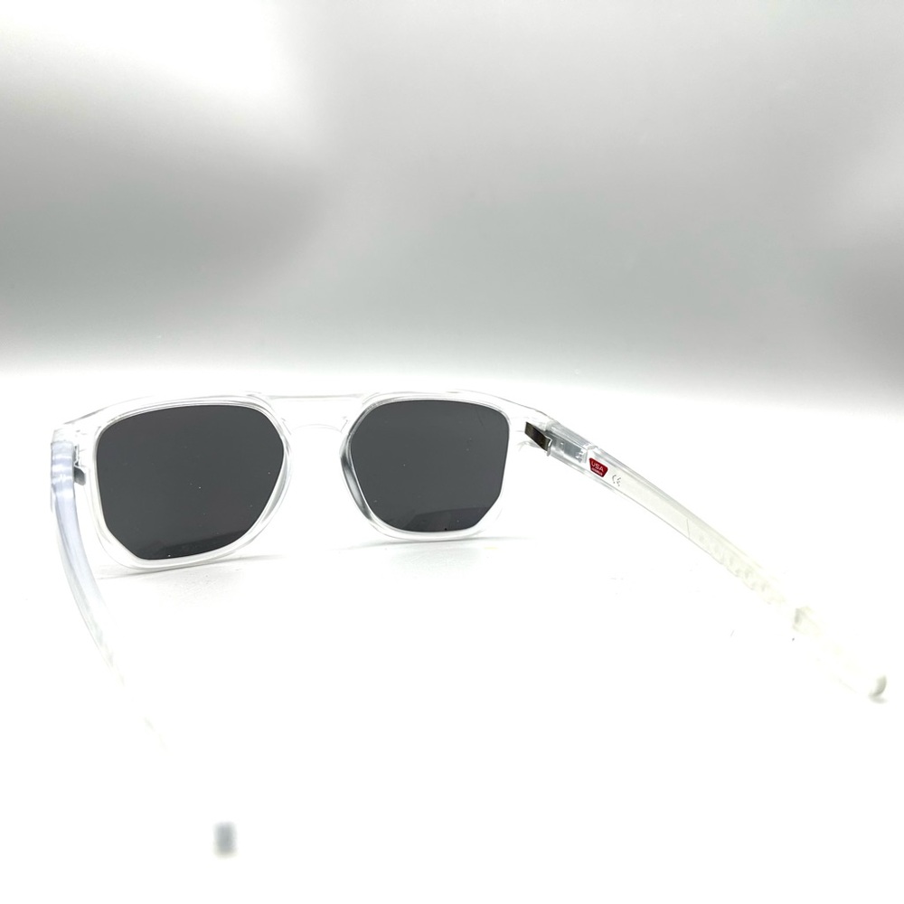 Oakley Clear Frame Black Lens Sunglasses - Picture 3 of 8